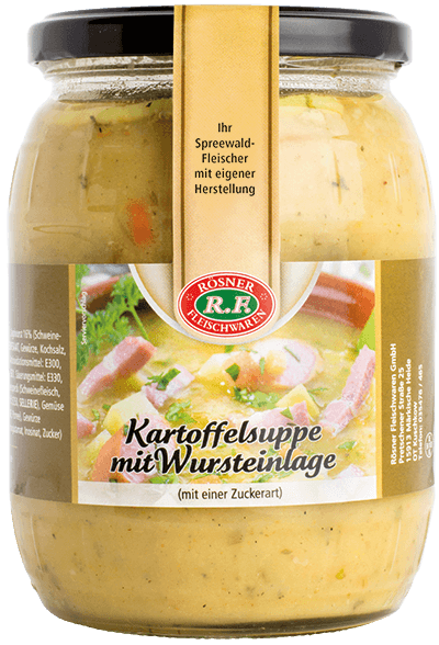 Kartoffelsuppe mit Wursteinlage